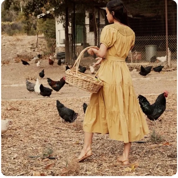 DÔEN Gilda Dress in Wheat - Picture 2 of 3